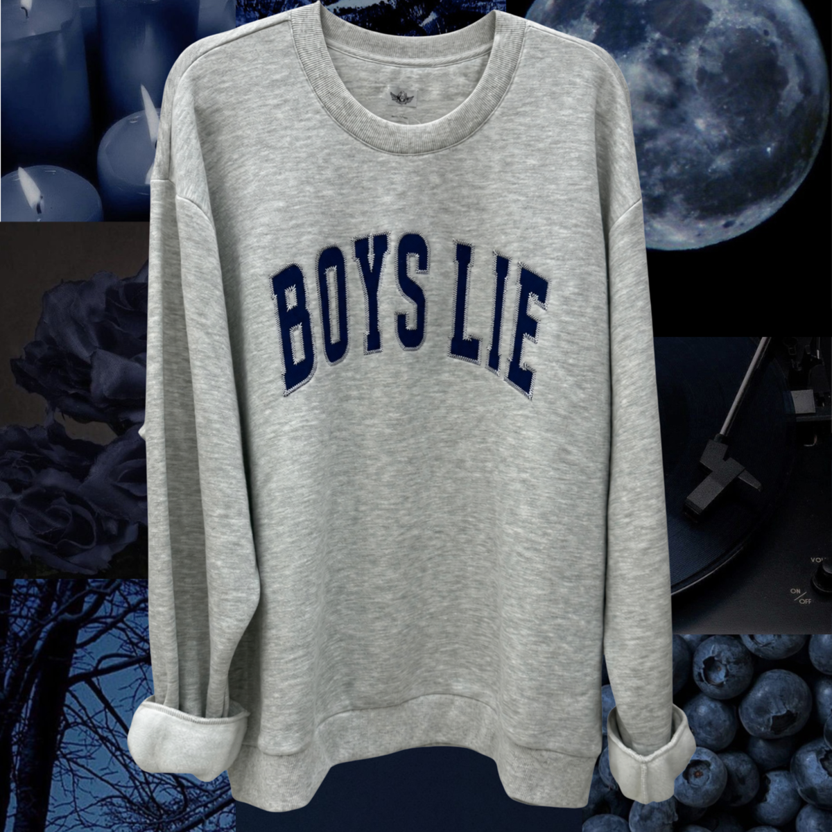 Boys Lie Varsity Crewneck (Matching pants also available)