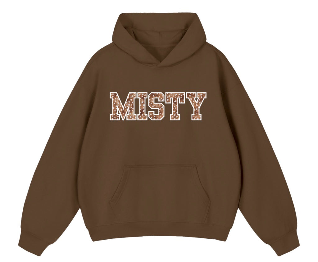 Misty Bambi Print Graphic Hoodie Sweatshirt (Adult/Tweens)