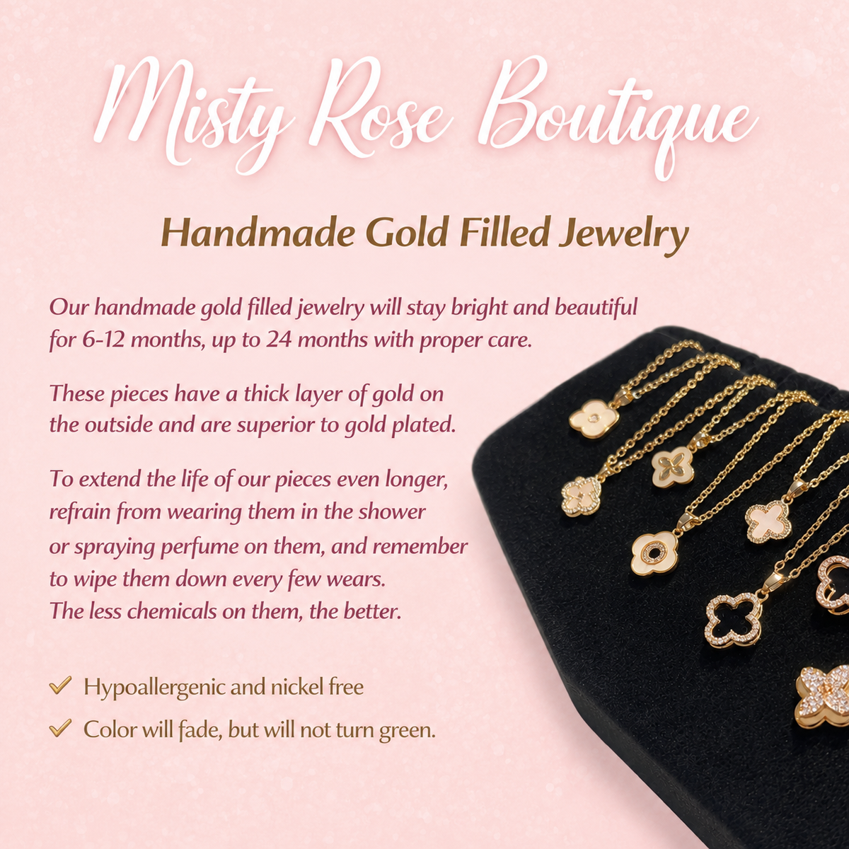 Medium Italian Horn Gold Filled Necklace