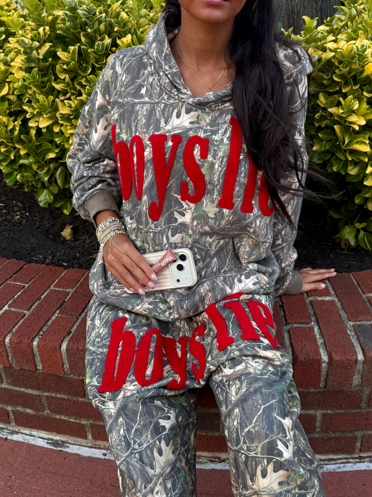 Boys Lie Camo Manhunt Hoodie (Matching pants also available)