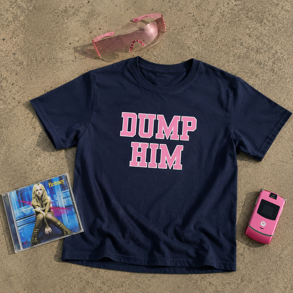 Dump Him Y2K Baby Tee (Adult/Tweens)
