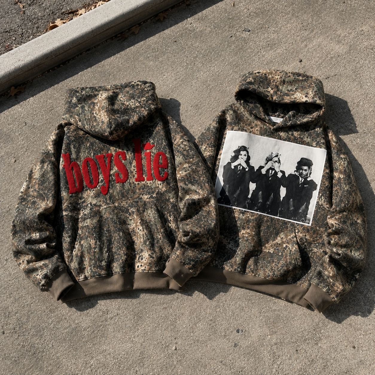 Boys Lie Camo Manhunt Hoodie (Matching pants also available)