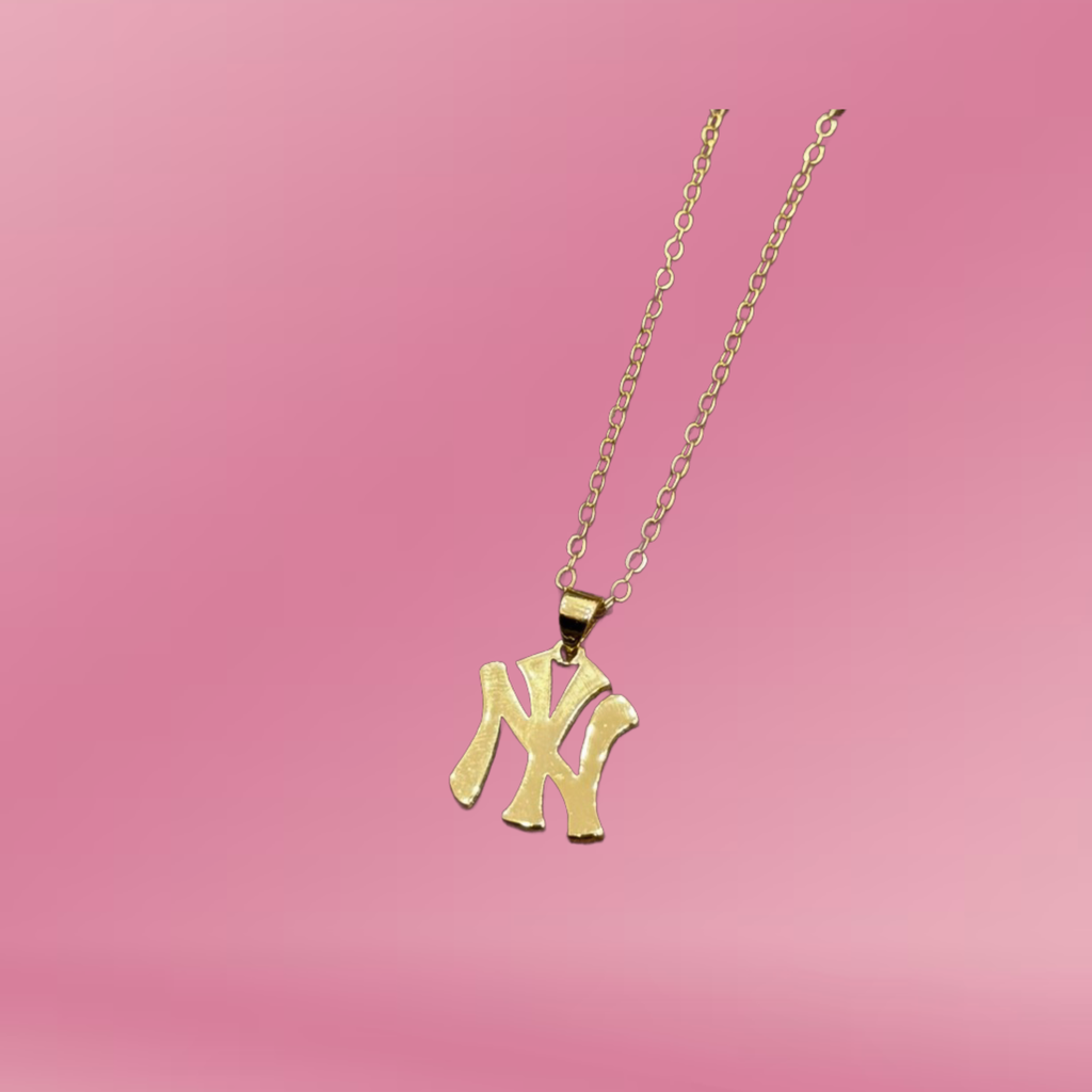 NY New York Gold Filled Necklace