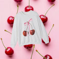 Cherries and Bow Graphic Sweatshirt (Adult/Tweens)