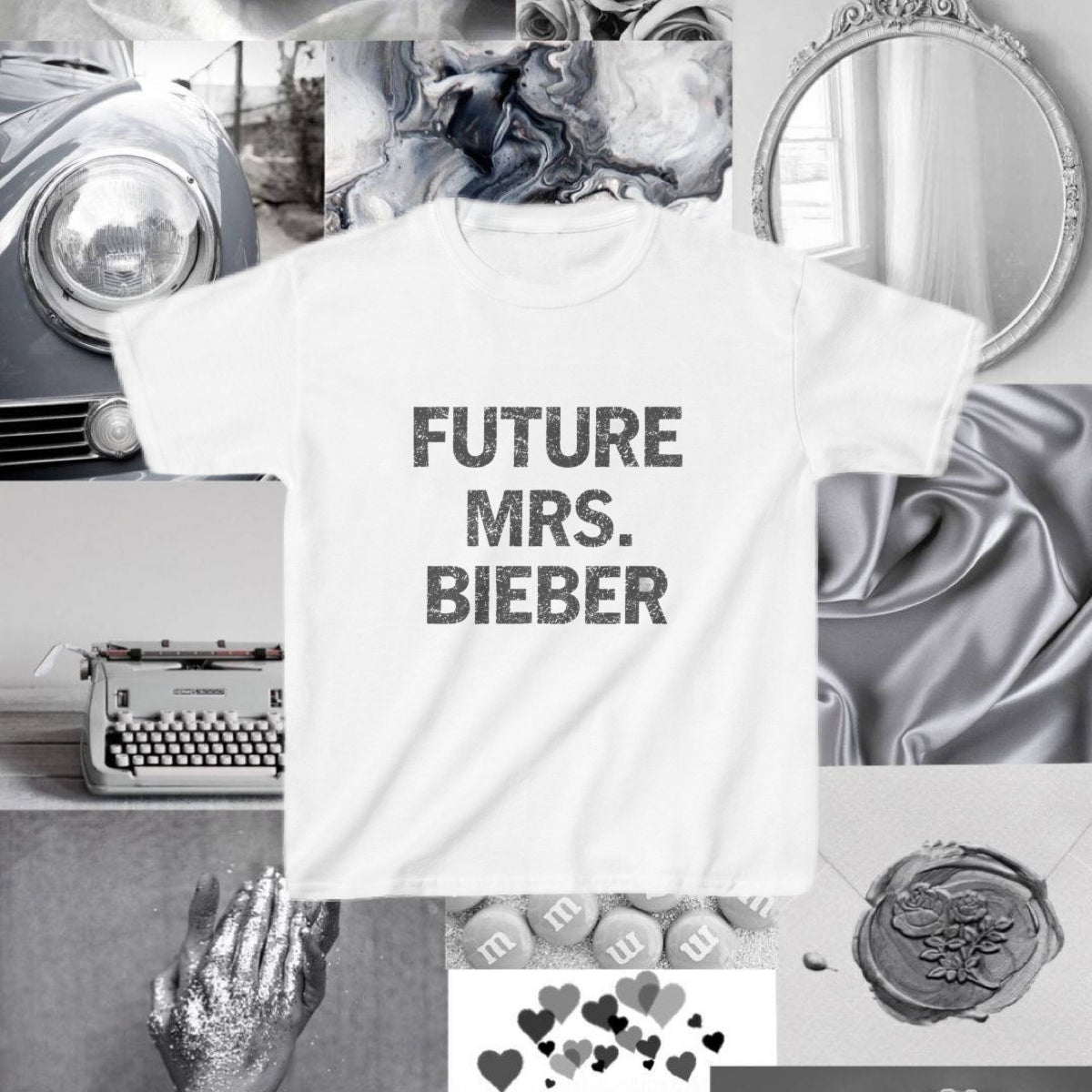 Future Mrs. Bieber Graphic Baby Tee (Adult/Tweens)