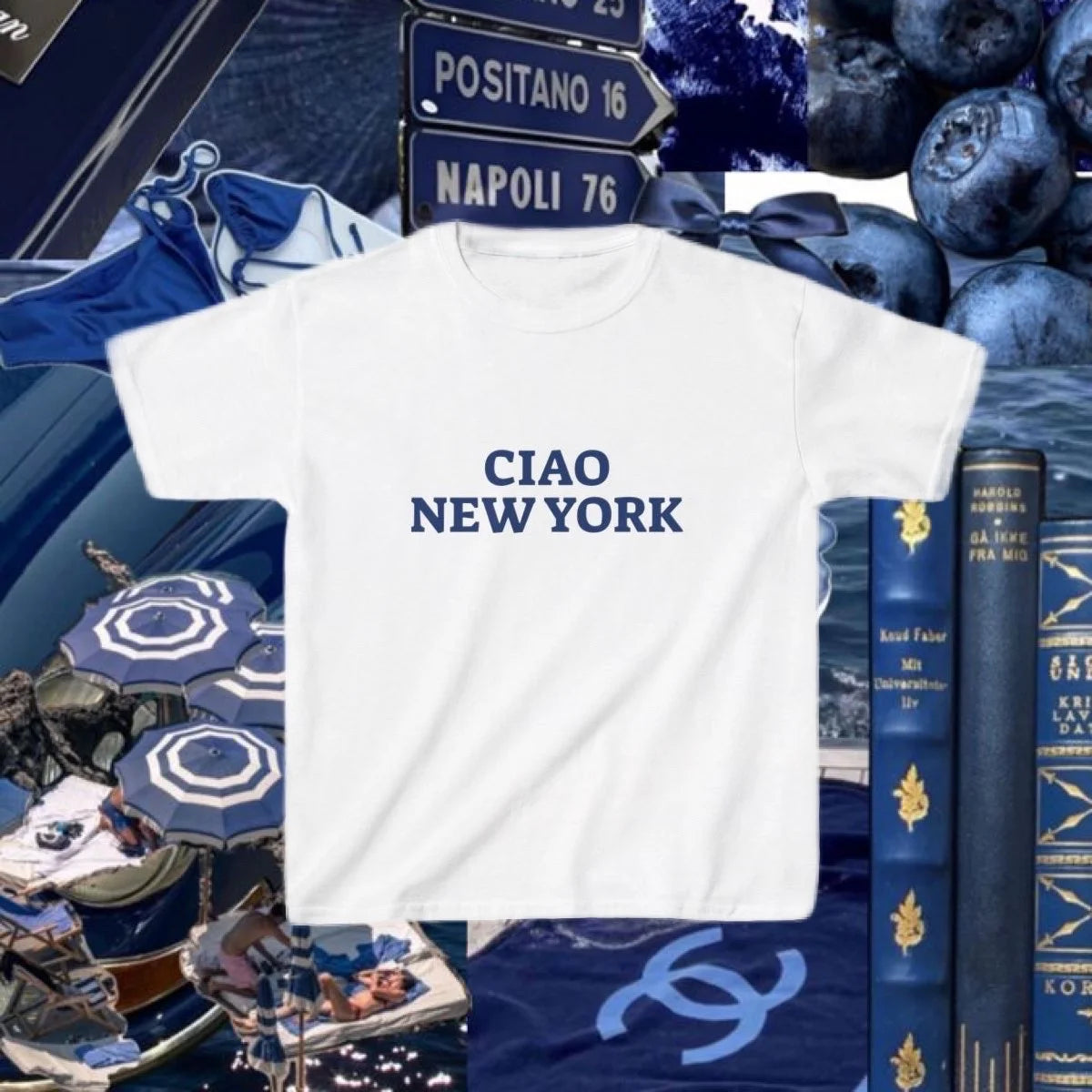 Ciao New York Graphic Baby Tee (Adult/Tweens)