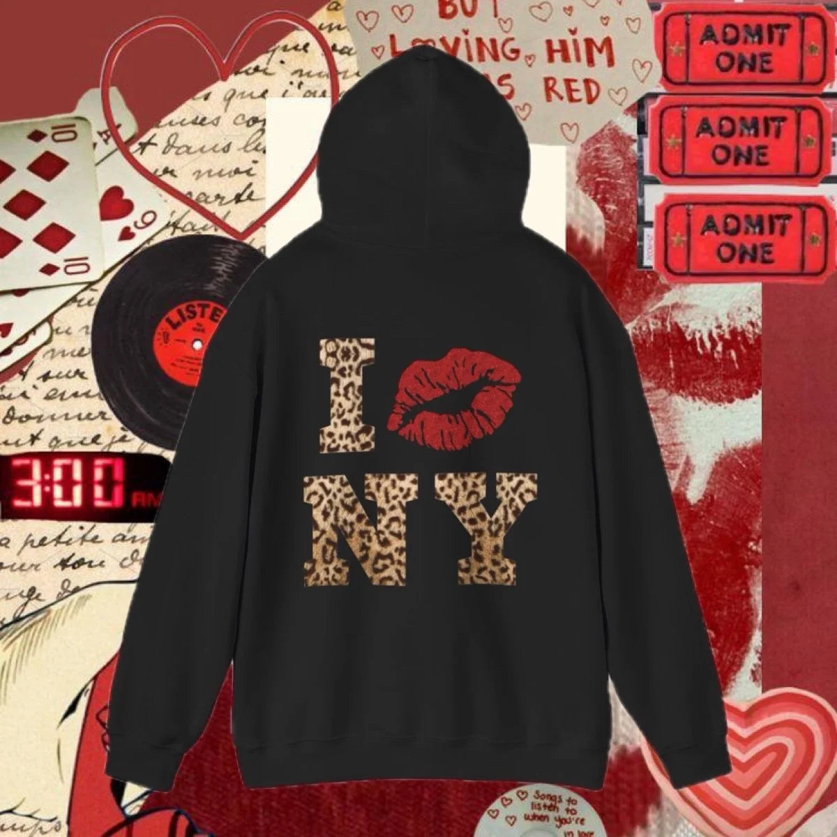 I 💋 NY Graphic Sweatshirt (Adult/Tweens)