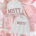 Misty Leopard Graphic Sweatshirt (Adult/Tweens)