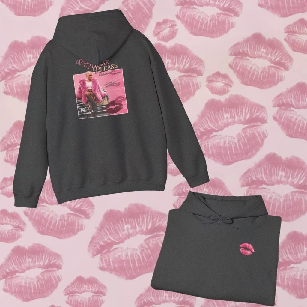 Please Please Please Graphic Sweatshirt in Dark Gray (Adult/Tweens)