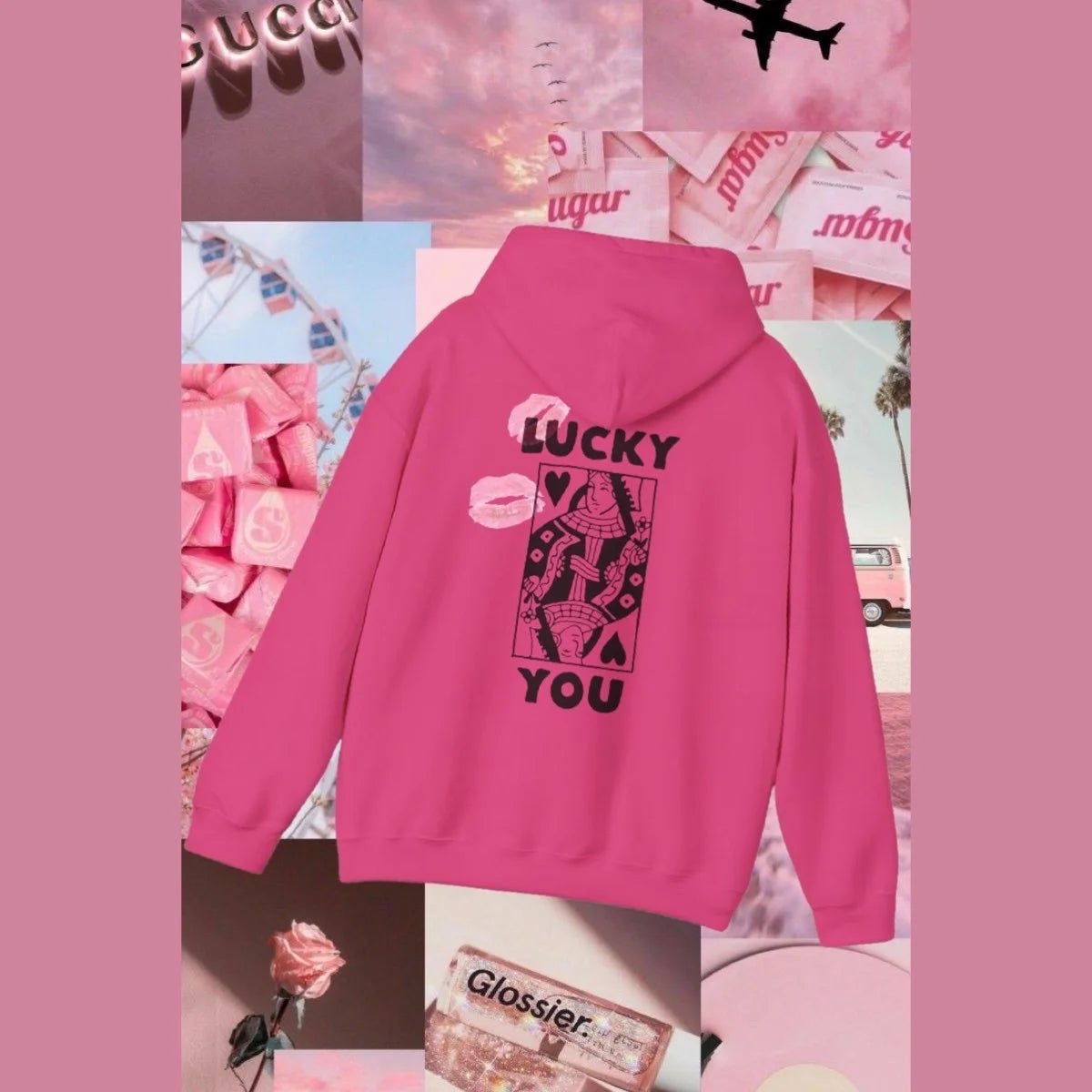 Lucky You Playing Card Graphic Sweatshirt (Adult/Tweens)