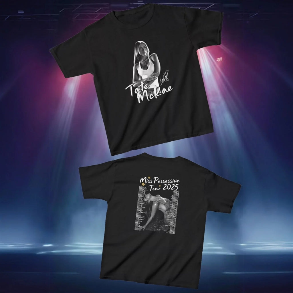 Tate McRae Graphic Baby Tee (Adult/Tweens)