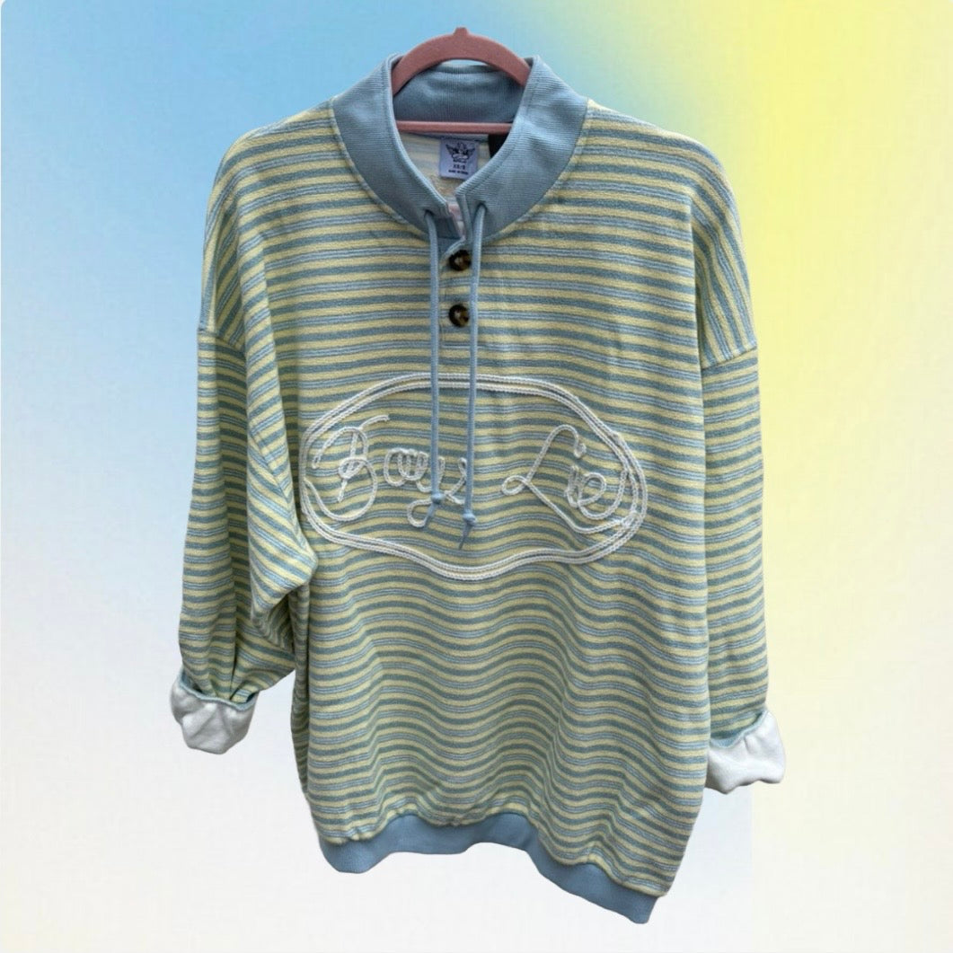 Boys Lie Honor Roll Henley Crewneck (Matching pants also available)