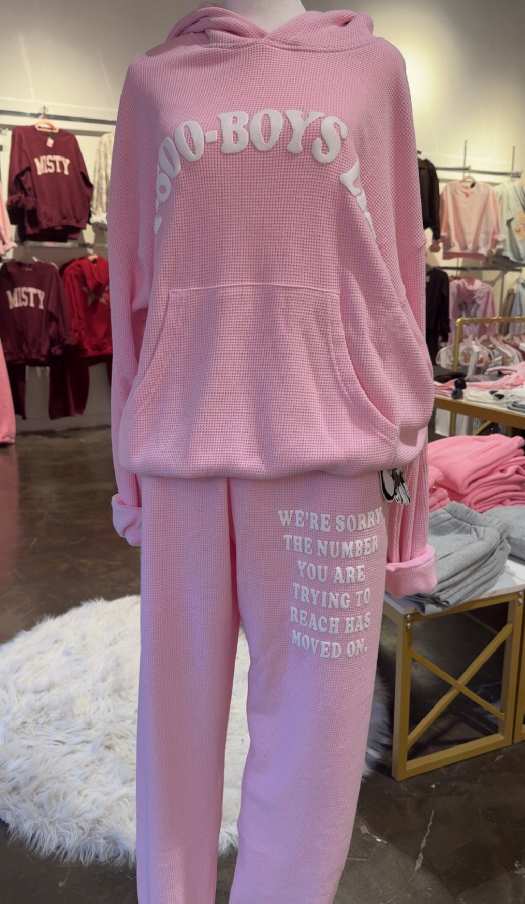 Boys Lie 1-800 Waffle Sweatpants