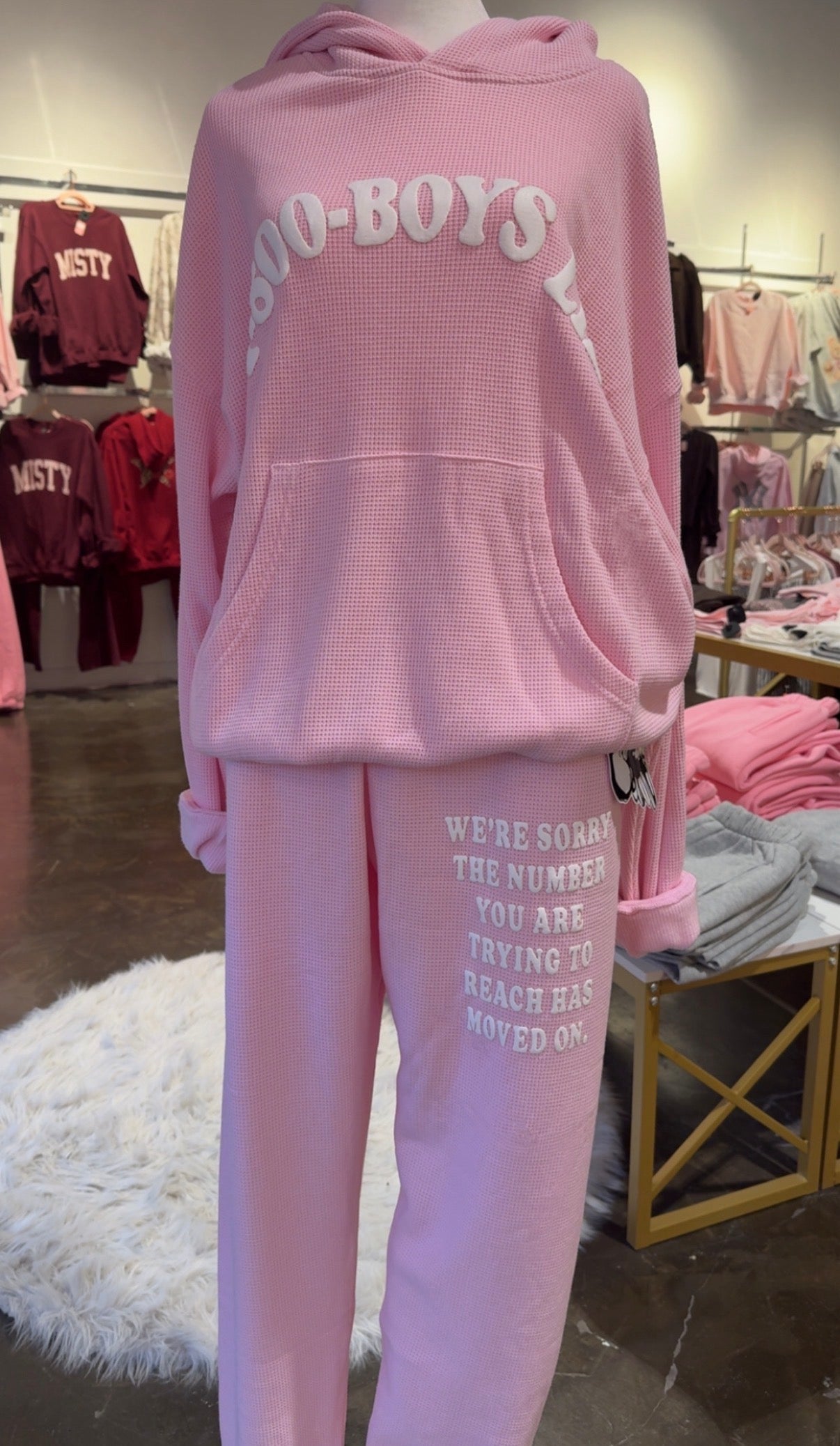 Boys Lie 1-800 Waffle Sweatpants