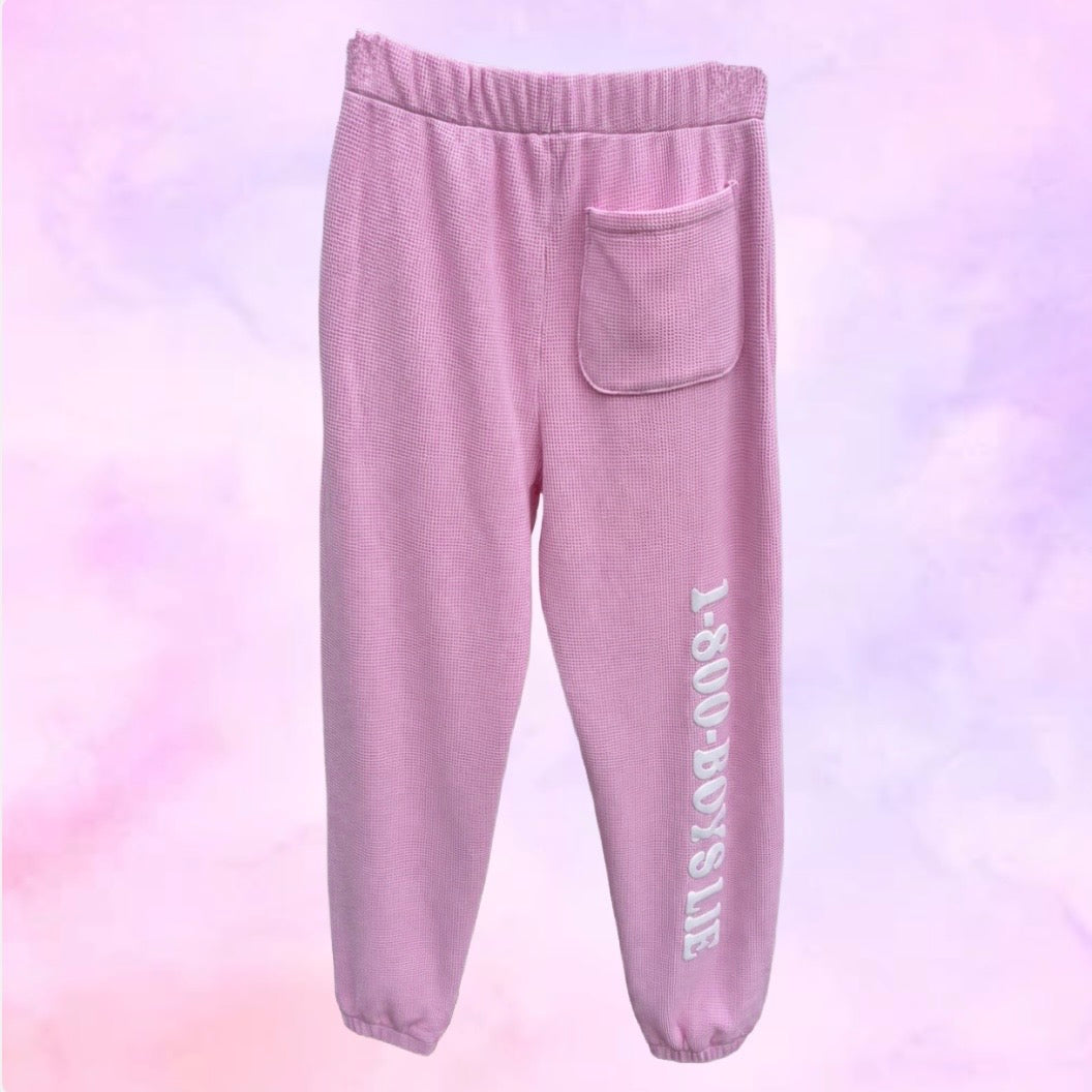 Boys Lie 1-800 Waffle Sweatpants