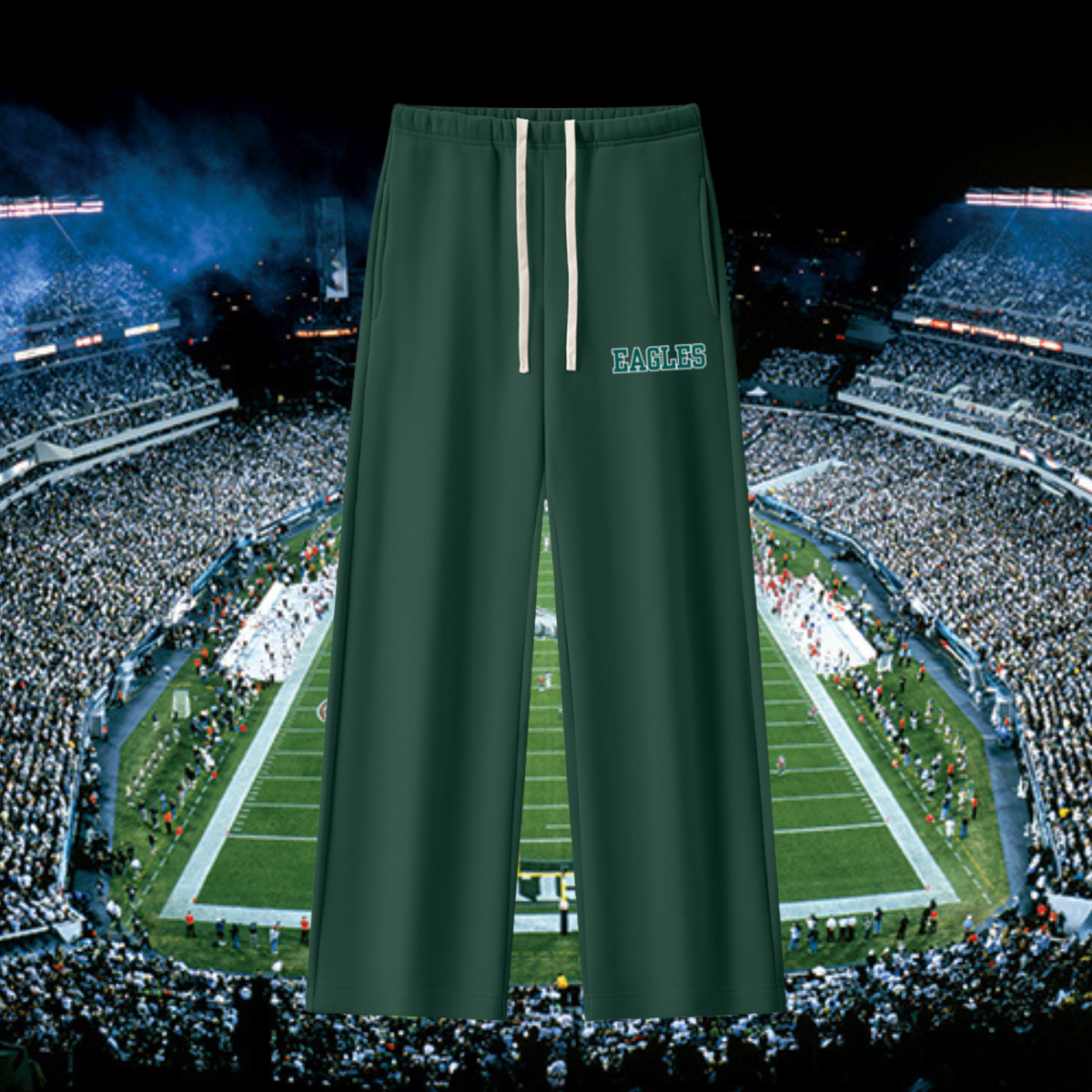 Eagles Inspired Straight Leg Sweatpants (Matching mockneck also available)