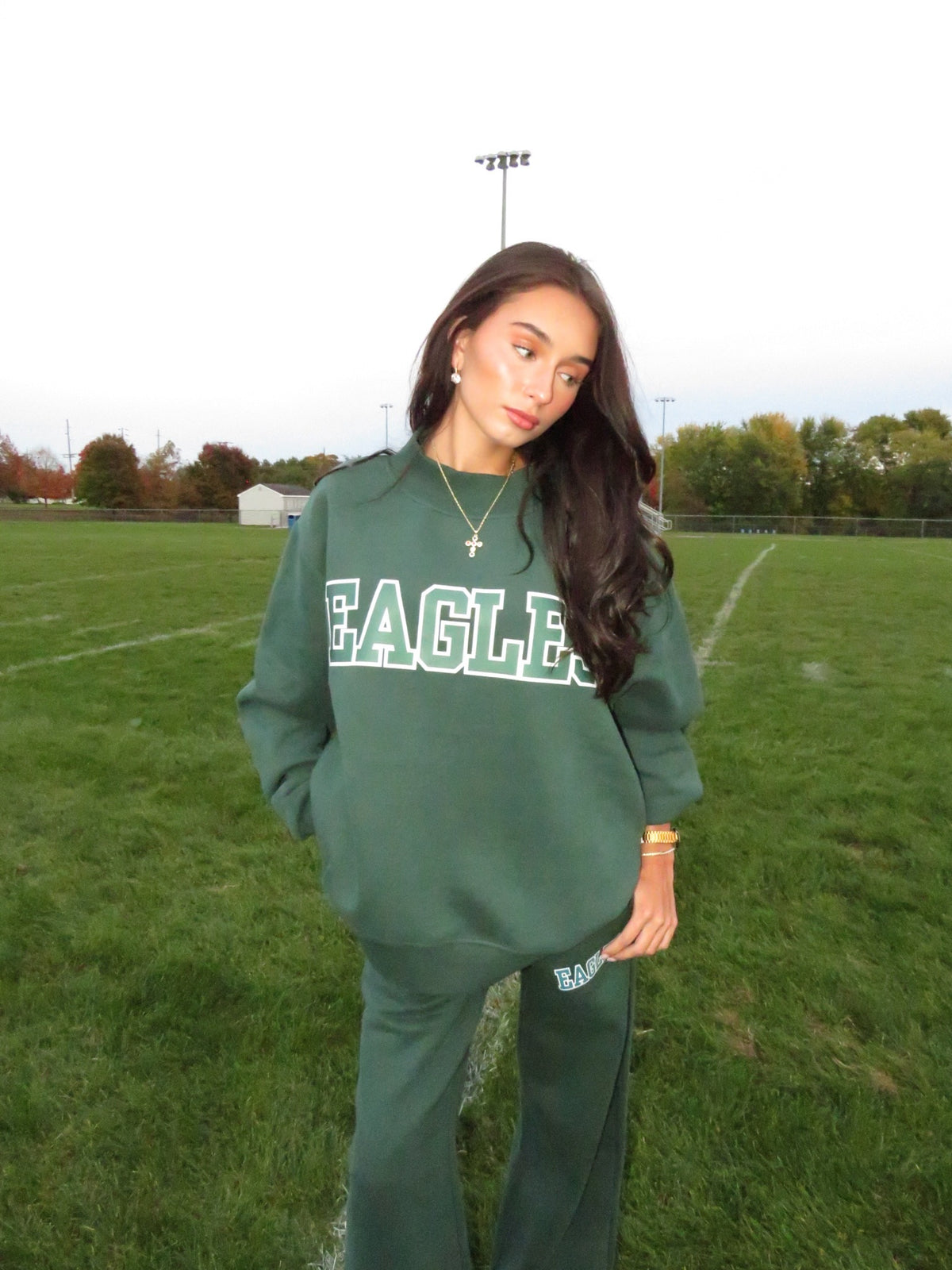 Eagles Inspired Straight Leg Sweatpants (Matching mockneck also available)